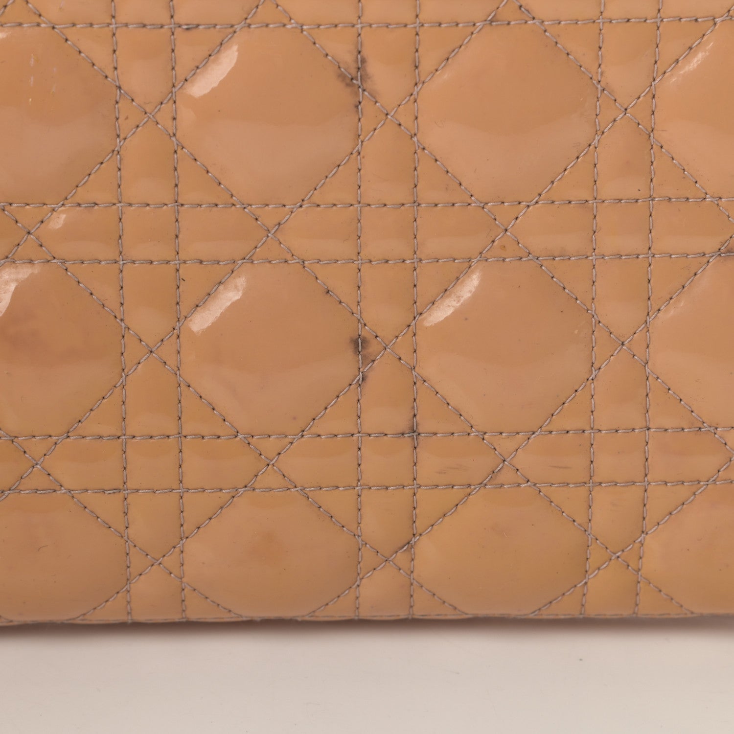 Christian Dior Patent Cannage Large Lady Dior Beige 18 of 19