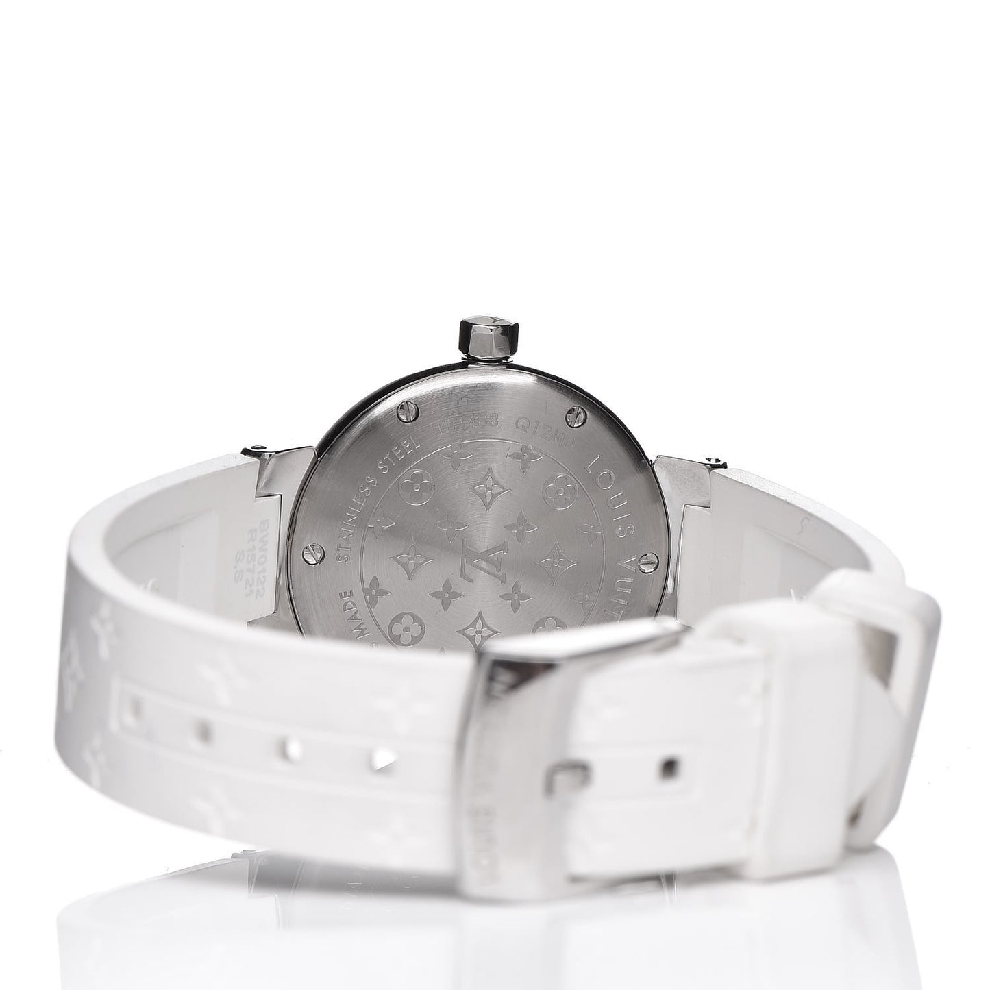 Stainless Steel Rubber Diamond Mother of Pearl 28mm Tambour Lovely Cup Quartz Watch