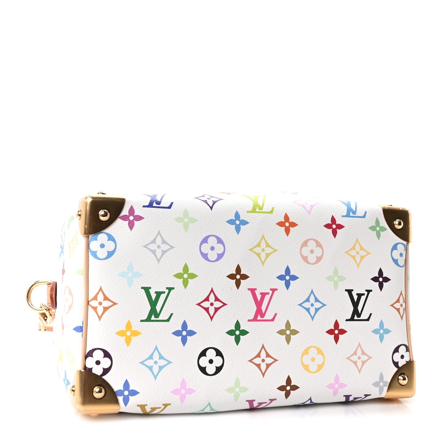 LV X TM Monogram Multicolor Speedy Bandouliere 25 White