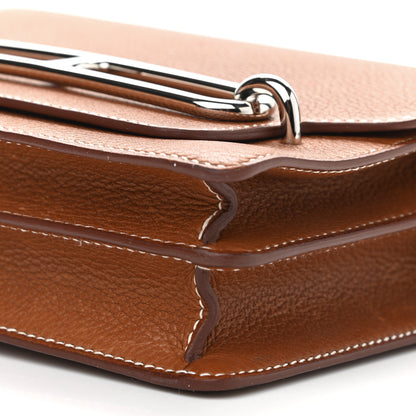Hermes Barenia Faubourg Mini Sac Roulis Fauve 9 of 14