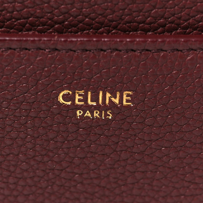 Celine Soft Grained Calfskin Sangle Bucket Bag Burgundy 6 of 9