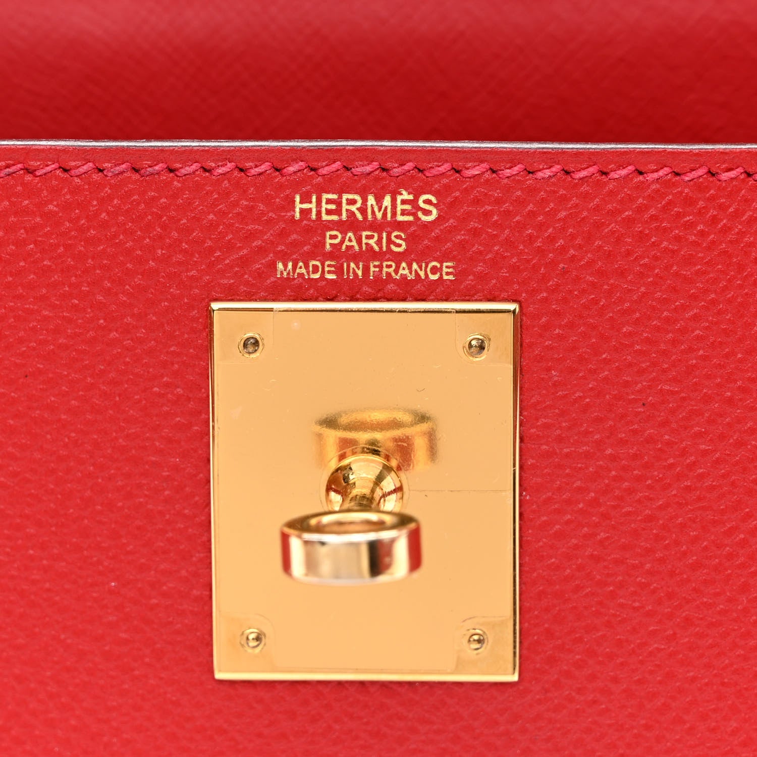 Hermes Epsom Kelly Sellier 28 Rouge Casaque 6 of 10