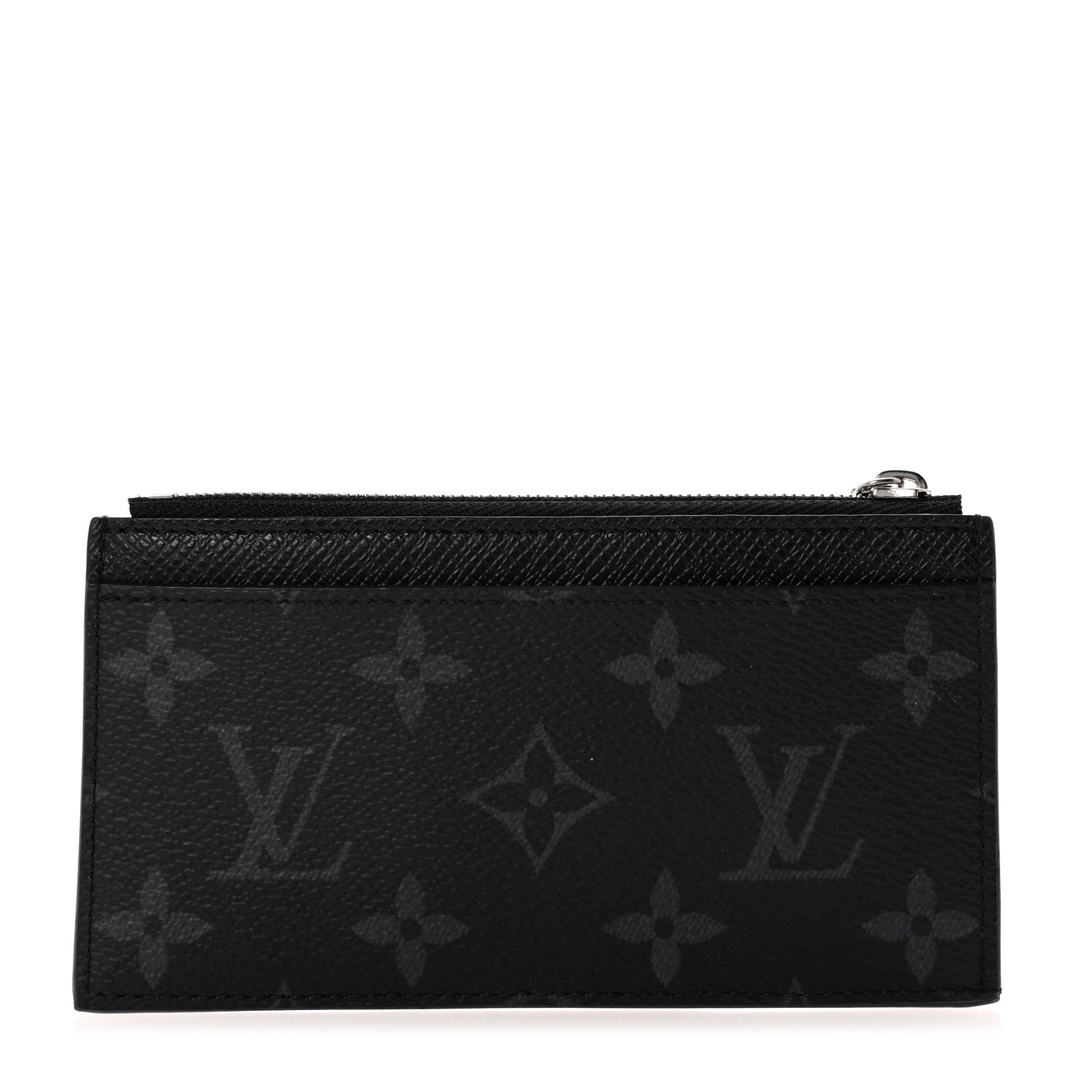 Louis Vuitton Monogram Eclipse Taiga Coin Card Holder 1 of 6
