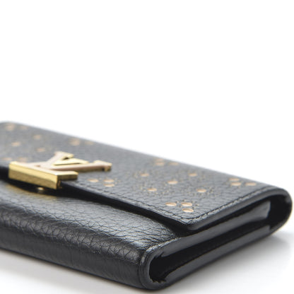 Louis Vuitton Taurillon Perforated Capucines Compact Wallet Black 7 of 11