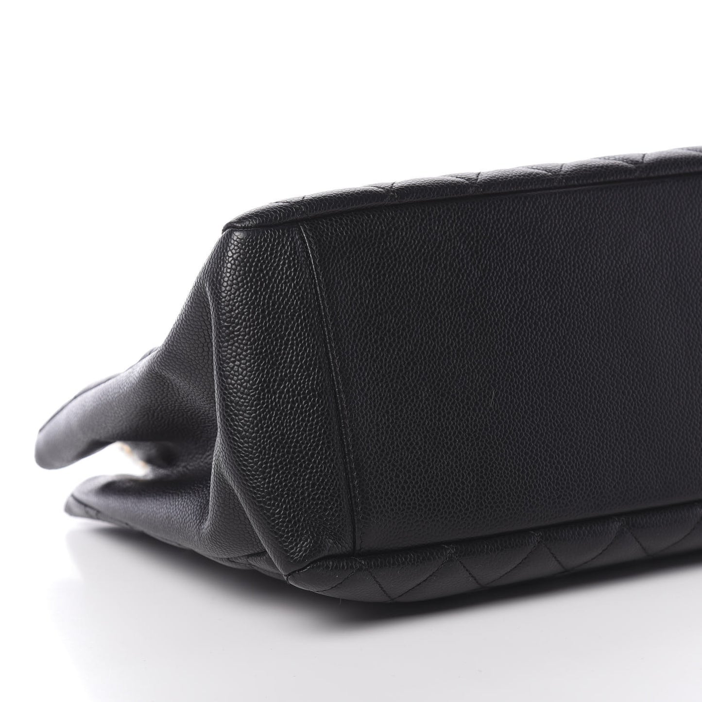 Caviar Quilted Grand Shopping Tote GST Black