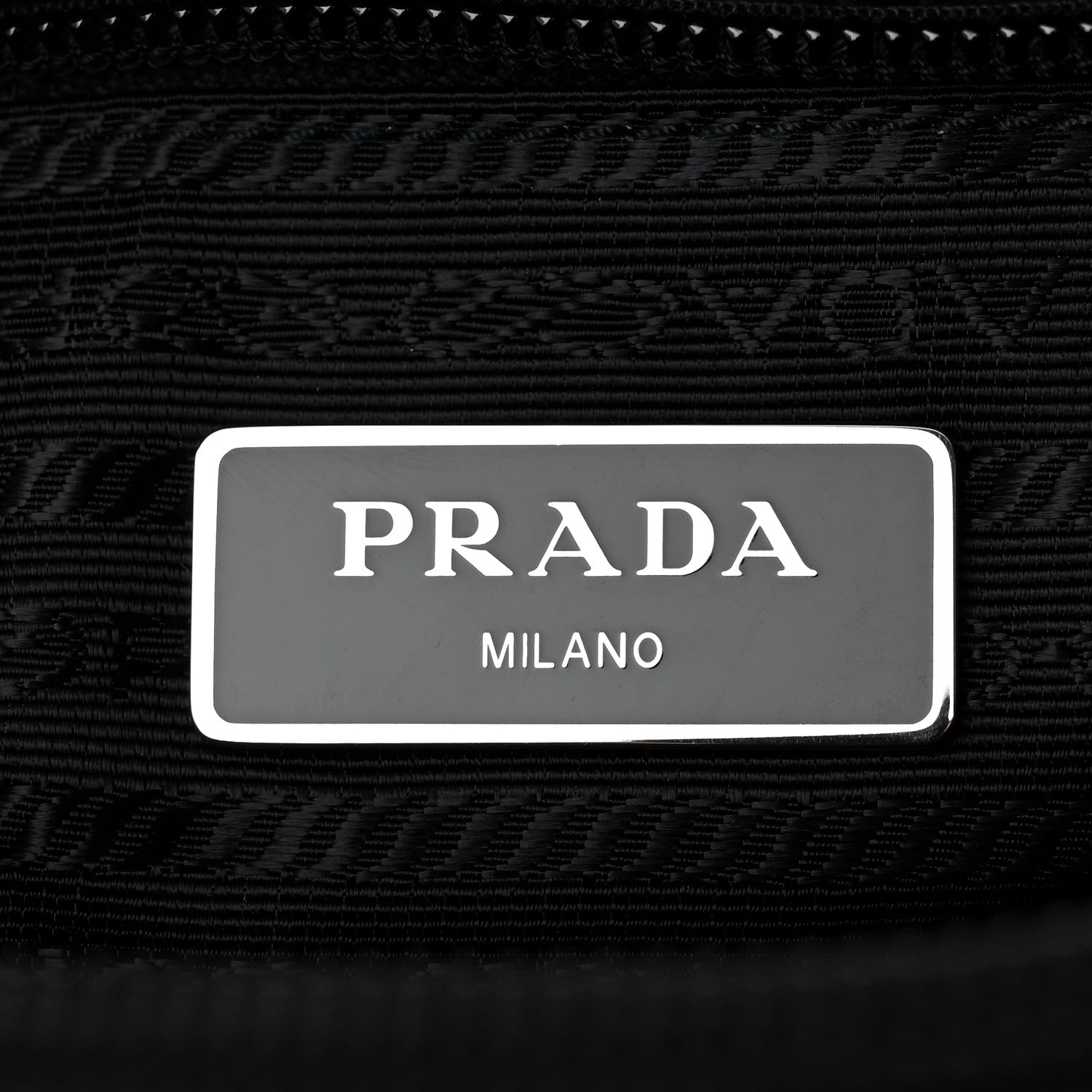 Prada Tessuto Nylon Saffiano Flat Messenger Bag Black 6 of 10