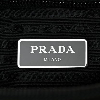 Prada Tessuto Nylon Saffiano Flat Messenger Bag Black 6 of 10