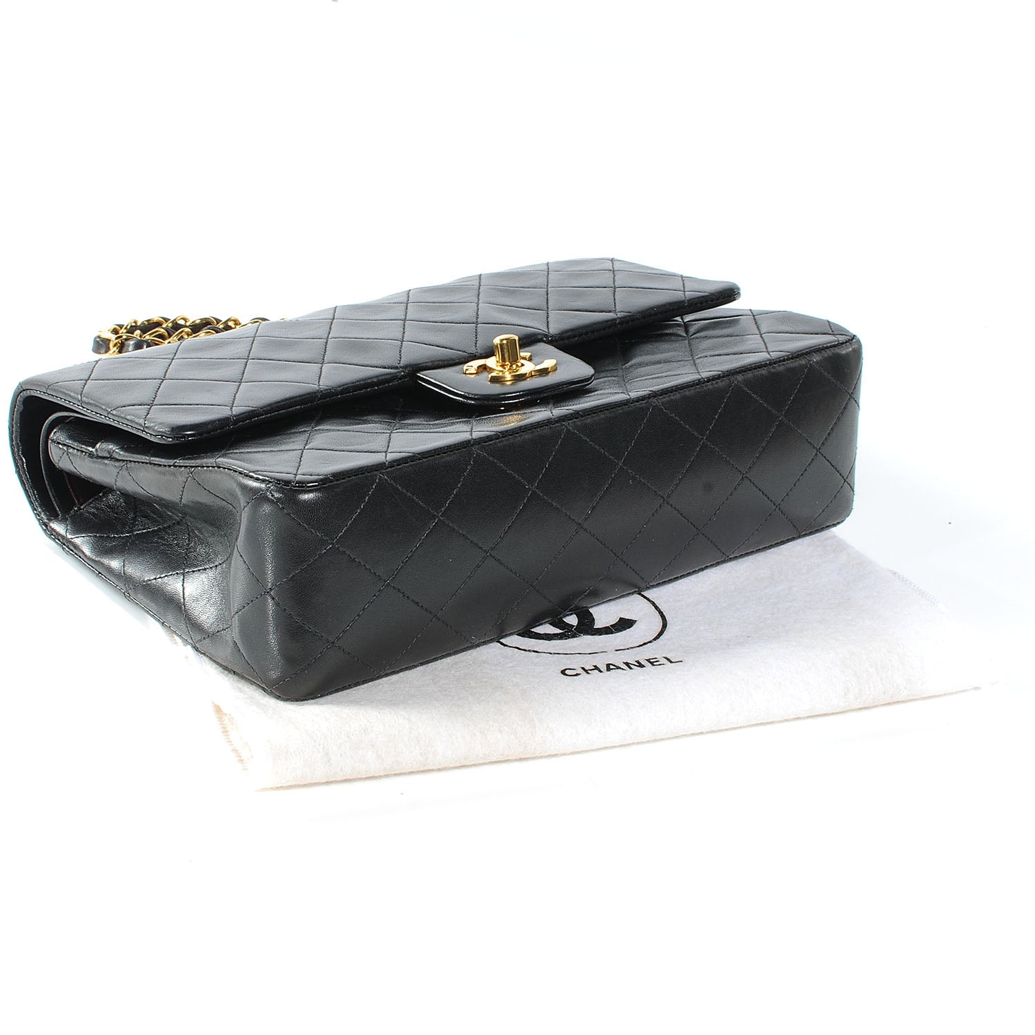 Chanel Lambskin Medium Double Flap Black 4 of 7