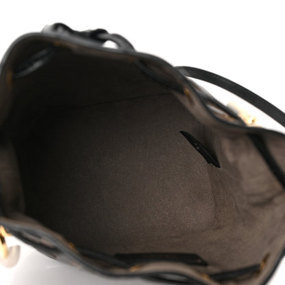 Fendi Vitello Liberty F is Fendi Bi-Color FF 1974 Embossed Mini Mon Tresor Bucket Bag Maya Black 5 of 10