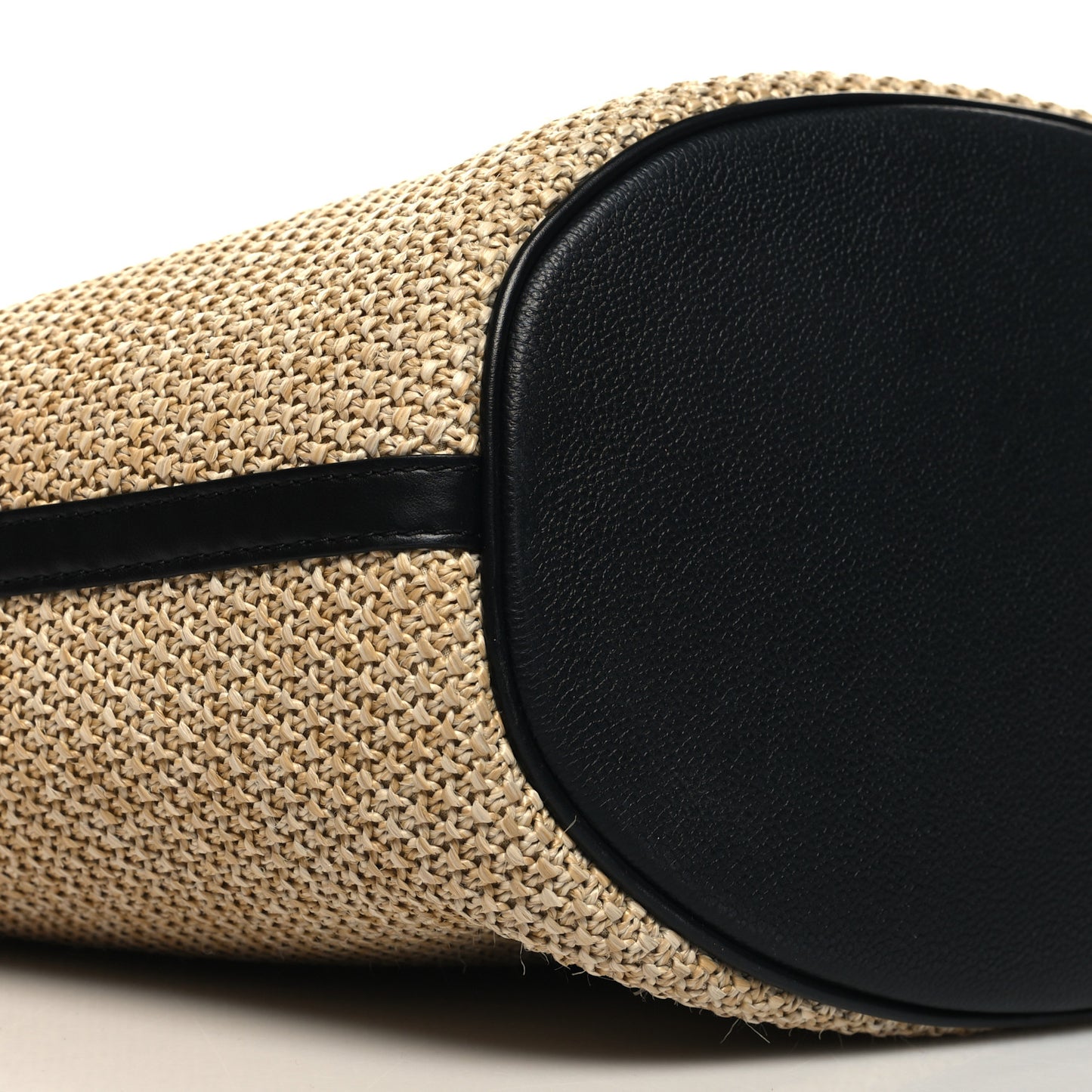 Raffia Saint Jacques Tote Black