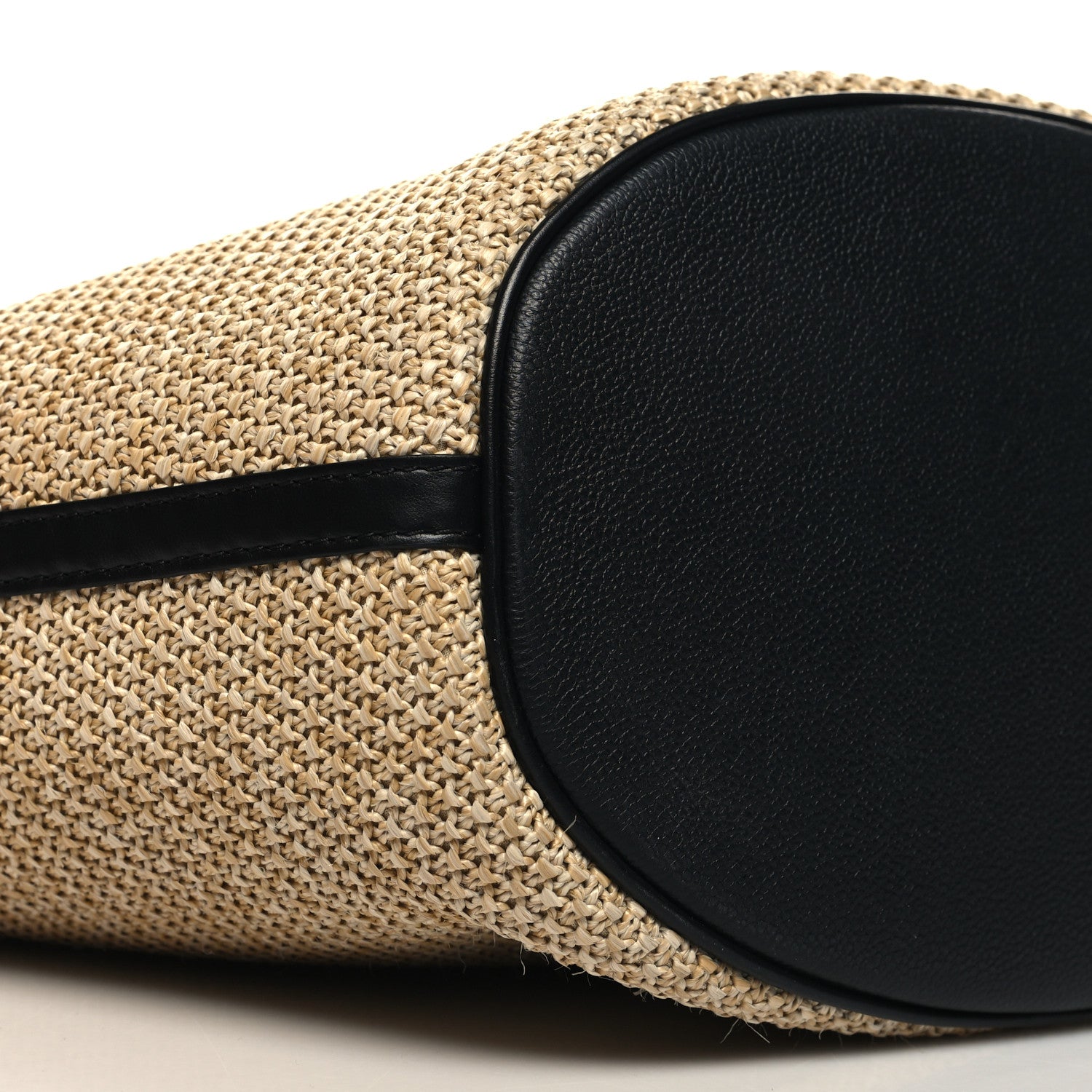 Louis Vuitton Raffia Saint Jacques Tote Black 9 of 10
