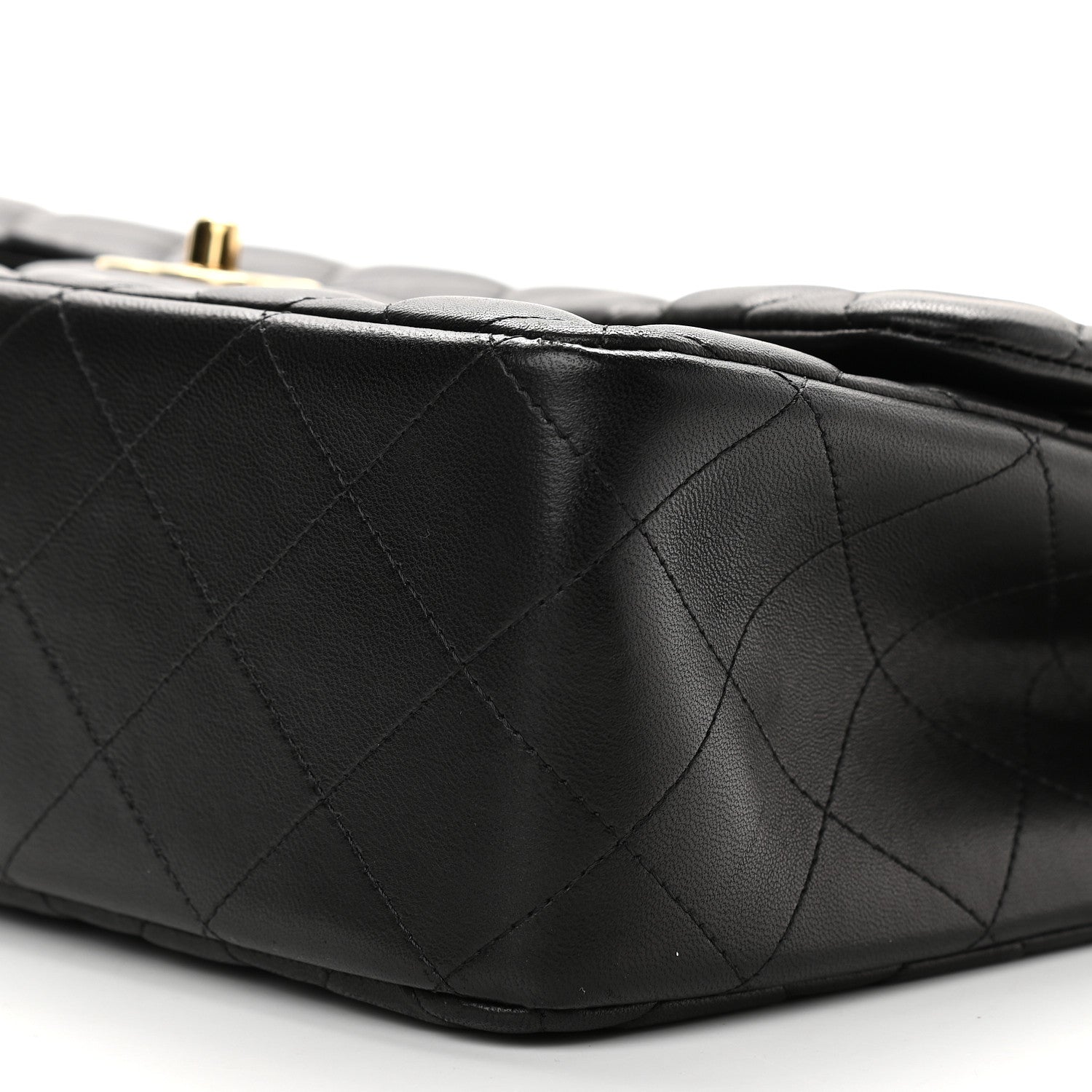 Chanel Lambskin Quilted Jumbo Double Flap Black 9 of 9