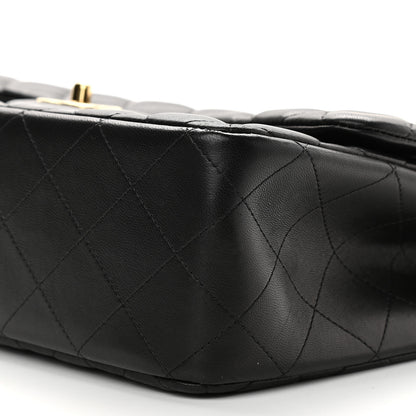 Chanel Lambskin Quilted Jumbo Double Flap Black 9 of 9