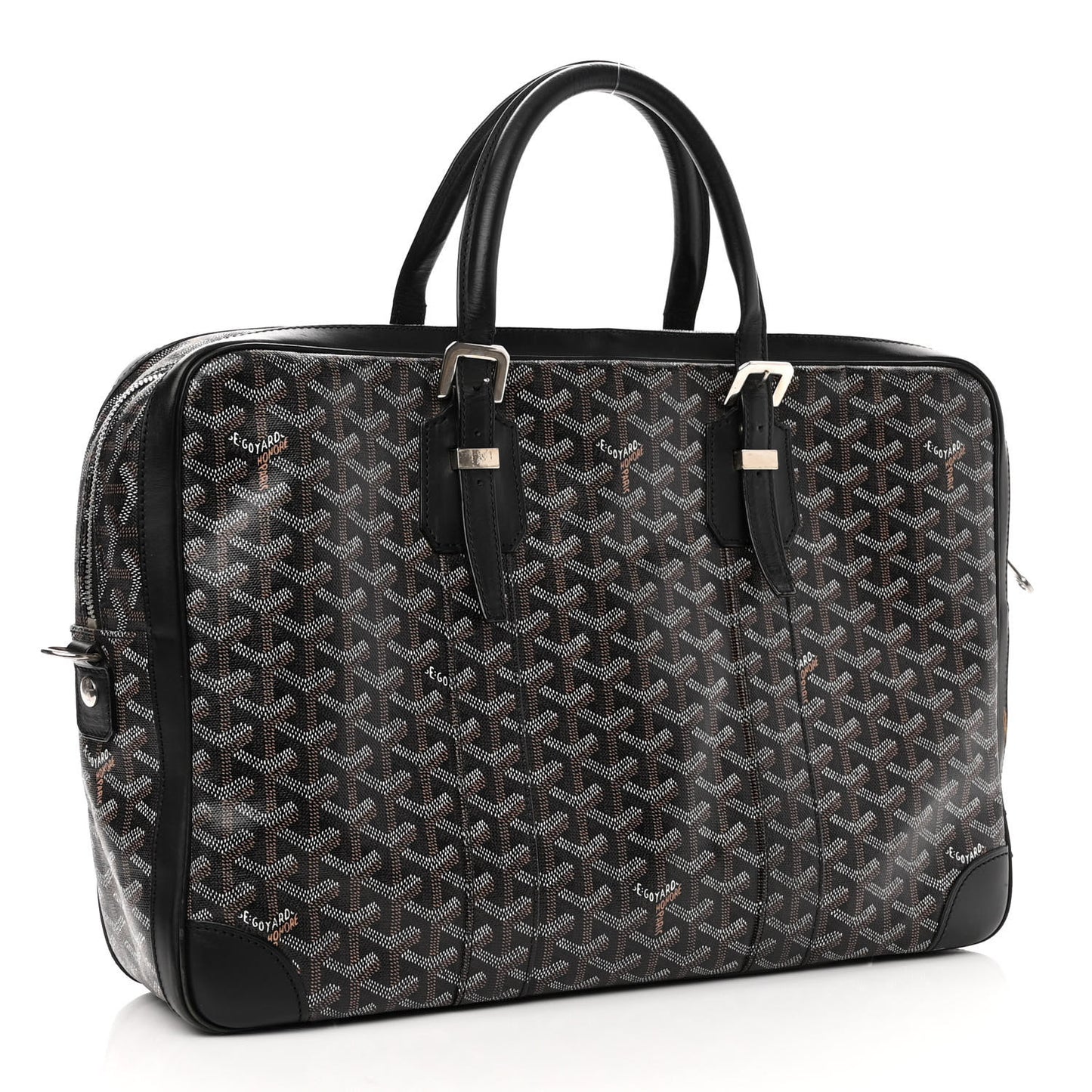 Goyardine Ambassade MM Briefcase Black