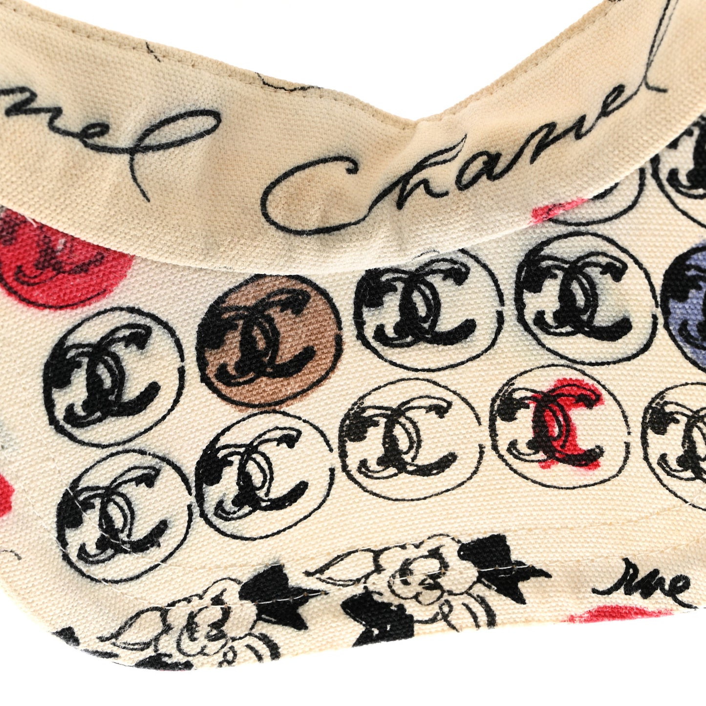 Cotton Flower Visor Ecru Multicolor