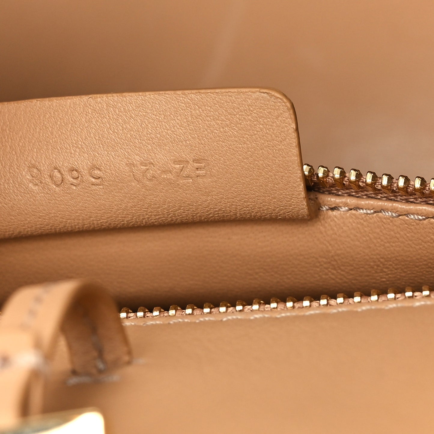 Calfskin Medium Hug Bag Camel