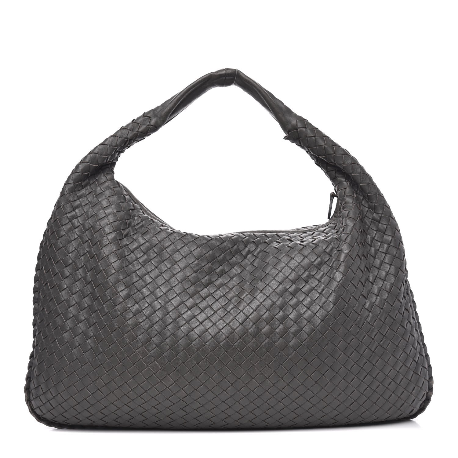 Bottega Veneta Nappa Intrecciato Large Veneta Hobo Grey 1 of 13
