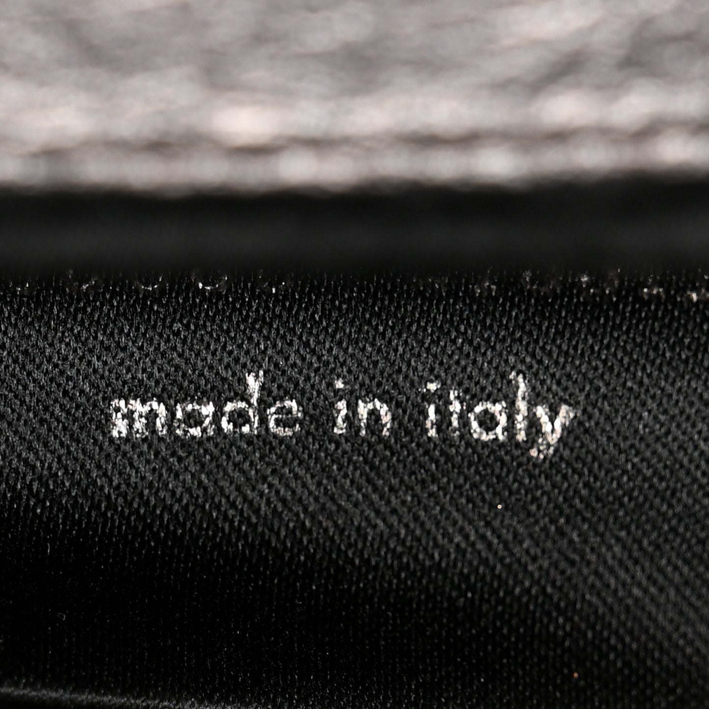 Metallic Calfskin Large Belle De Jour Clutch Dark Silver