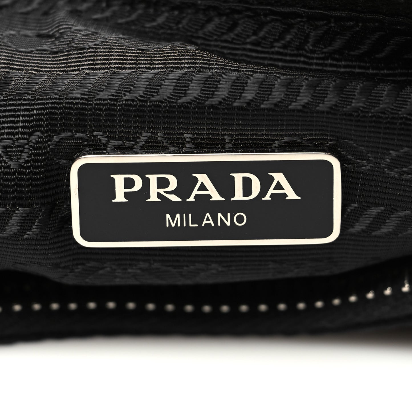 Tessuto Nylon Saffiano Mini Re-Edition 2005 Bag Black