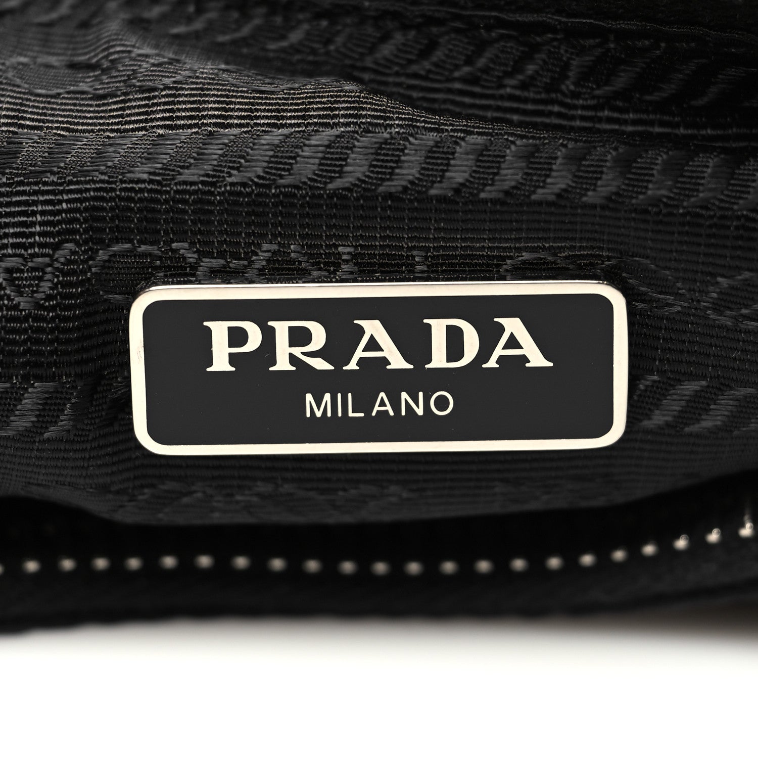 Prada Tessuto Nylon Saffiano Mini Re-Edition 2005 Bag Black 6 of 9