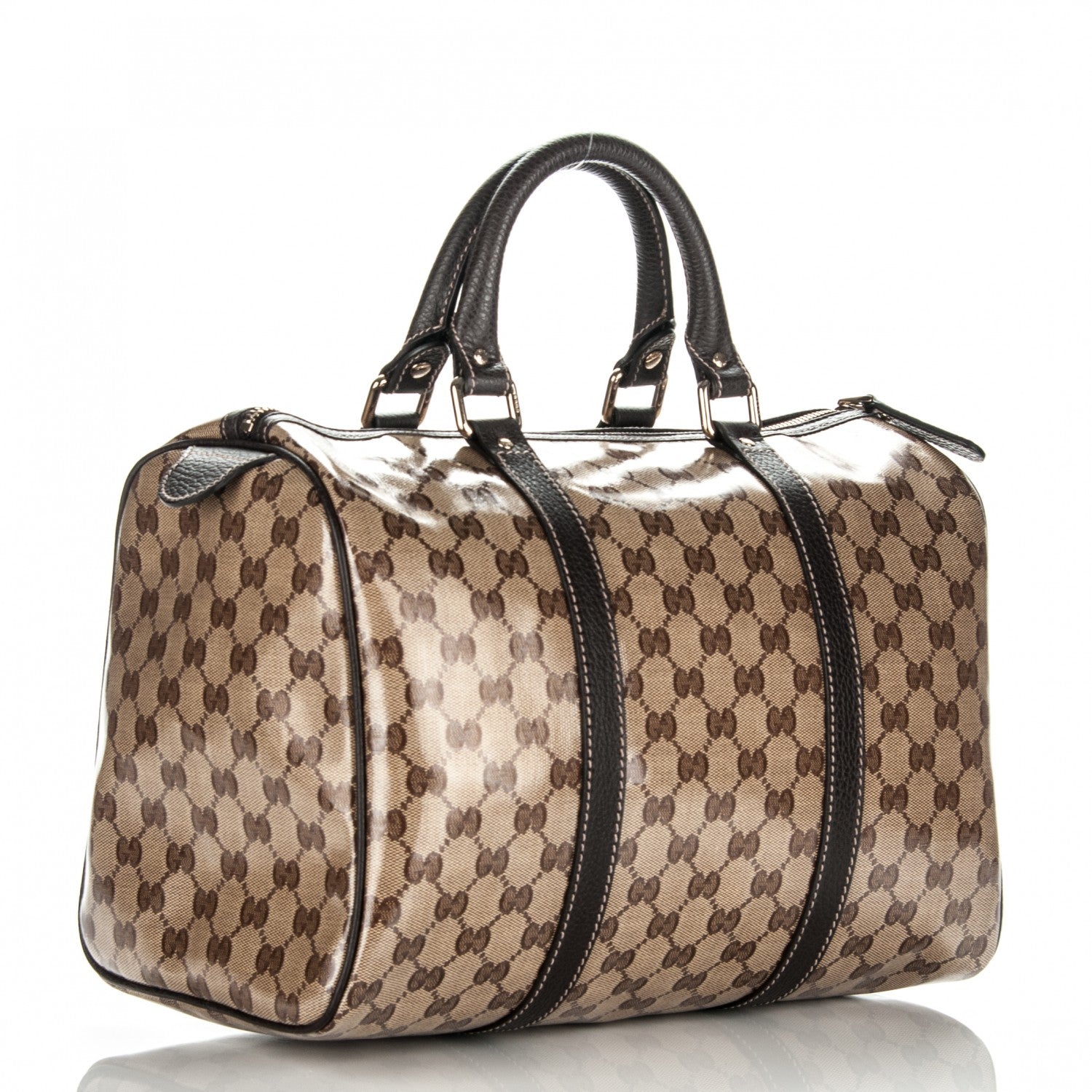 Gucci Crystal Monogram Medium Joy Boston Dark Brown 3 of 7