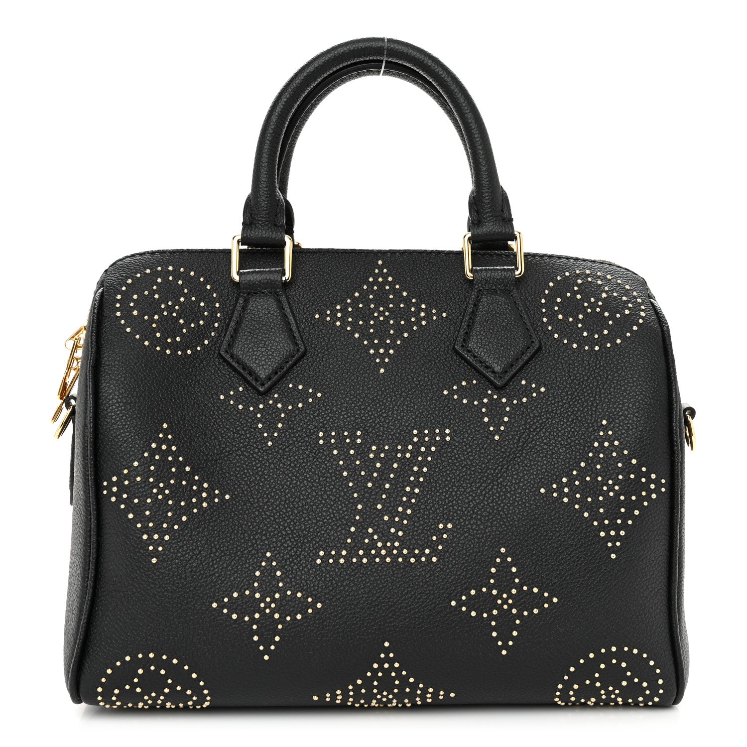 Louis Vuitton Empreinte Monogram Giant Studded Speedy Bandouliere 25 Black 1 of 9