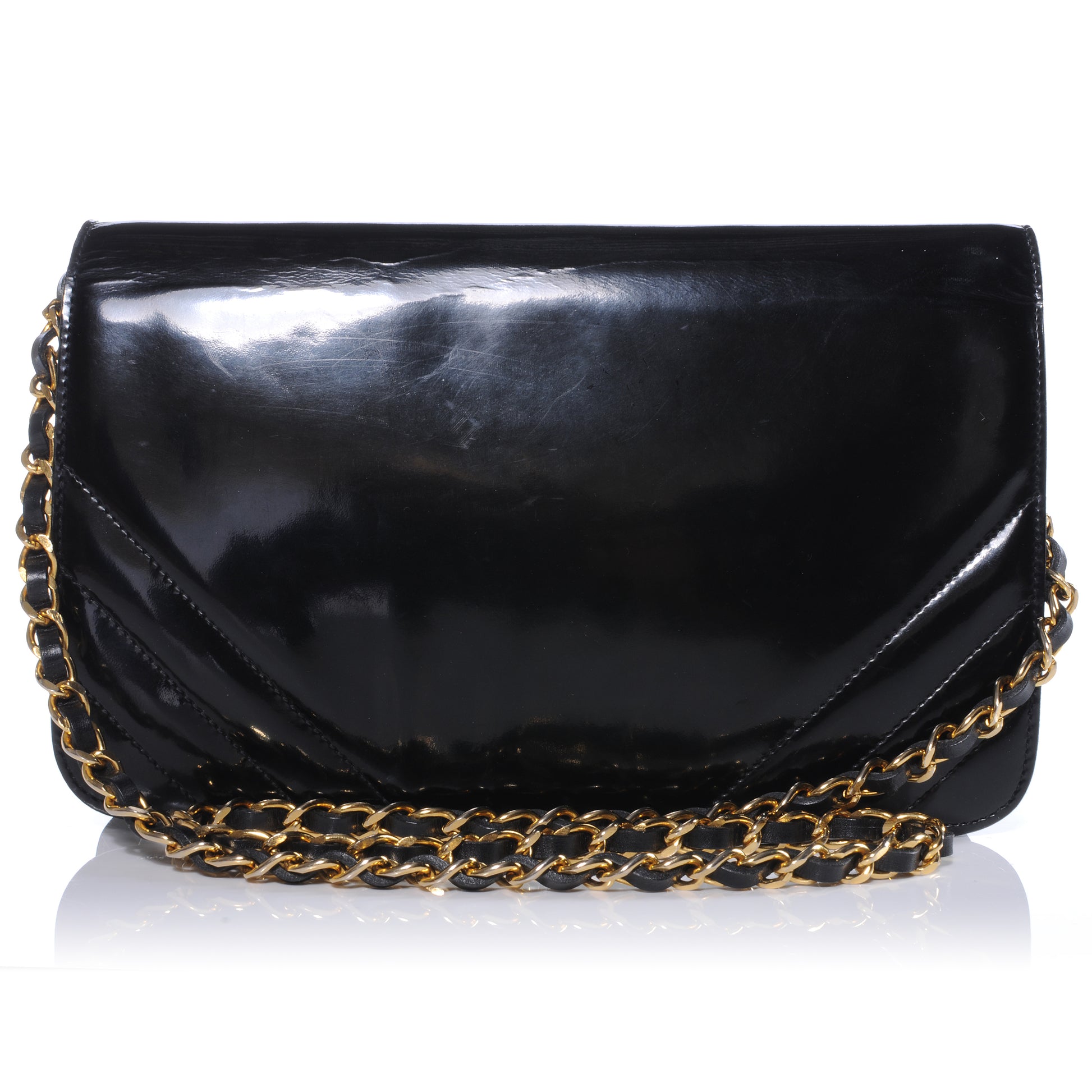 Chanel Patent Small Single Flap Black 3 of 9