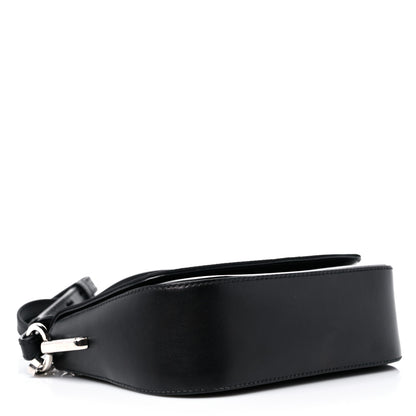 Prada Nylon Calfskin Identity Shoulder Bag Black 4 of 15