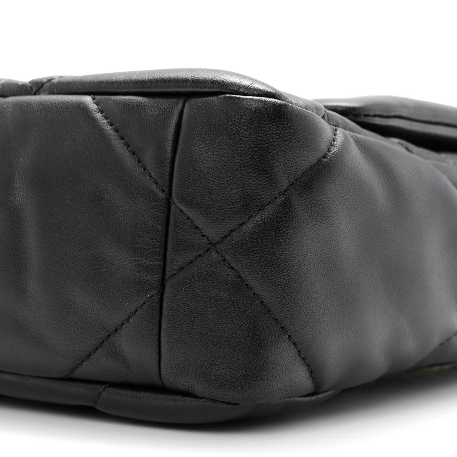 Chanel Goatskin Quilted Medium Chanel 19 Flap Black 10 of 10