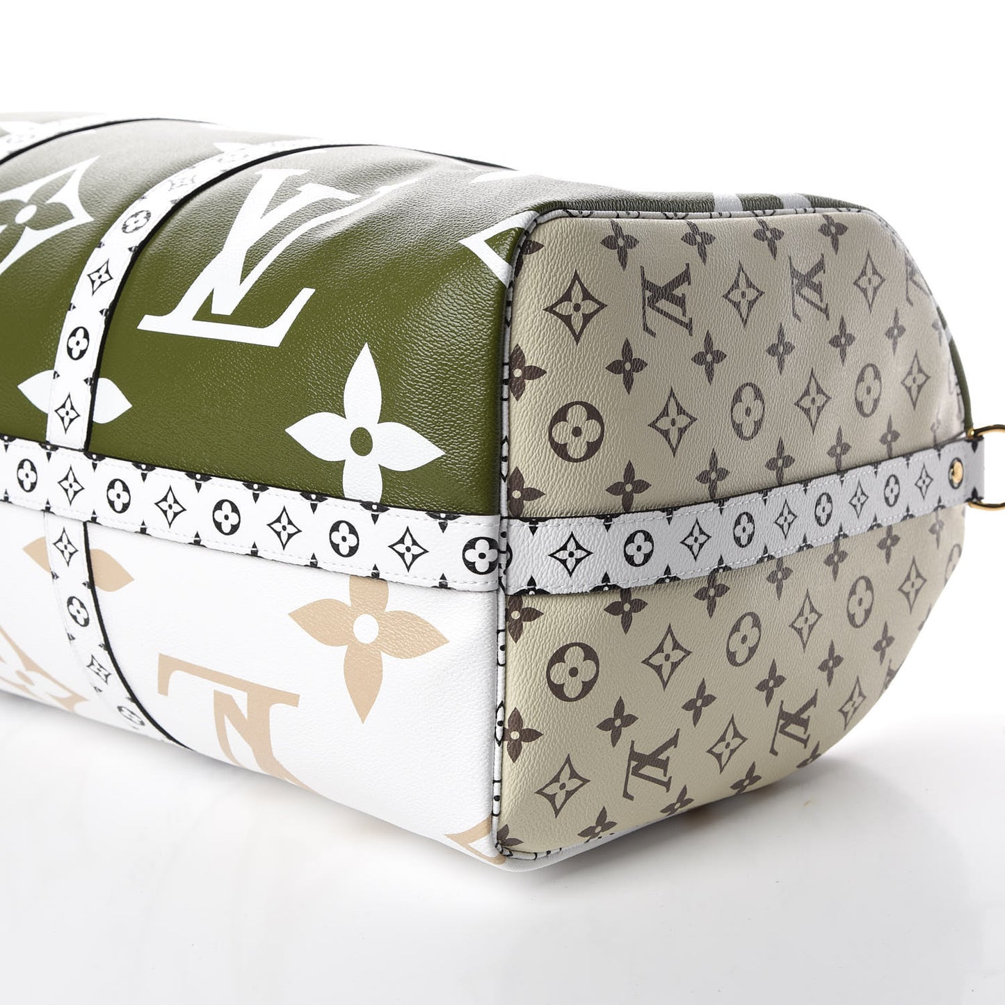 Monogram Giant Keepall Bandouliere 50 Kaki Beige