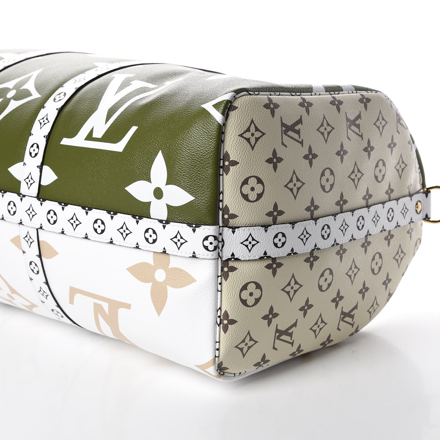 Louis Vuitton Monogram Giant Keepall Bandouliere 50 Kaki Beige 7 of 10