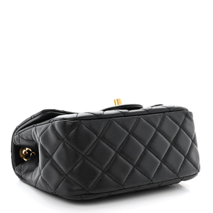 Chanel Lambskin Quilted Mini Pearl Crush Flap Black 5 of 12