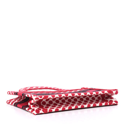 Christian Dior Canvas DiorAmour Dots Mini Book Tote Red 3 of 4