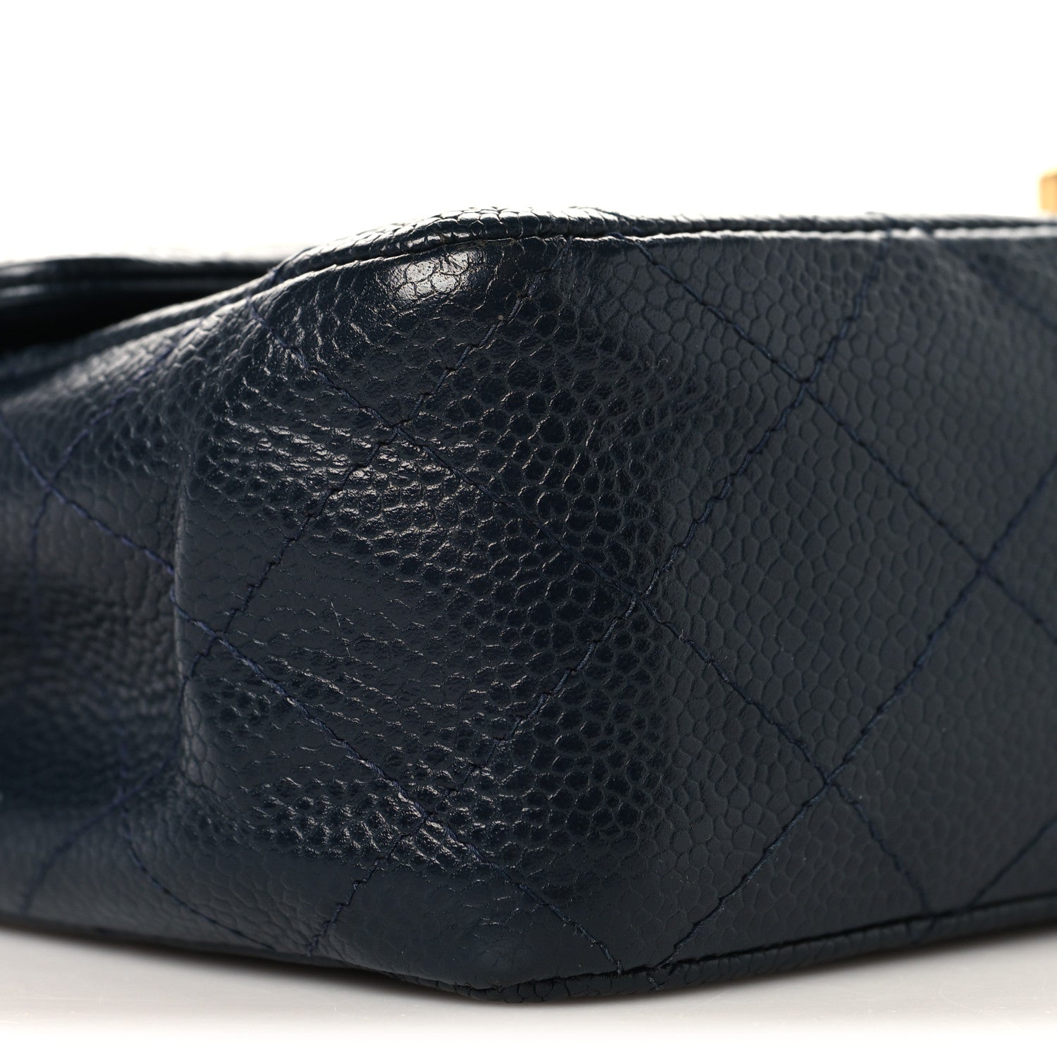 Chanel Caviar Quilted Small Double Flap Navy 9 of 10