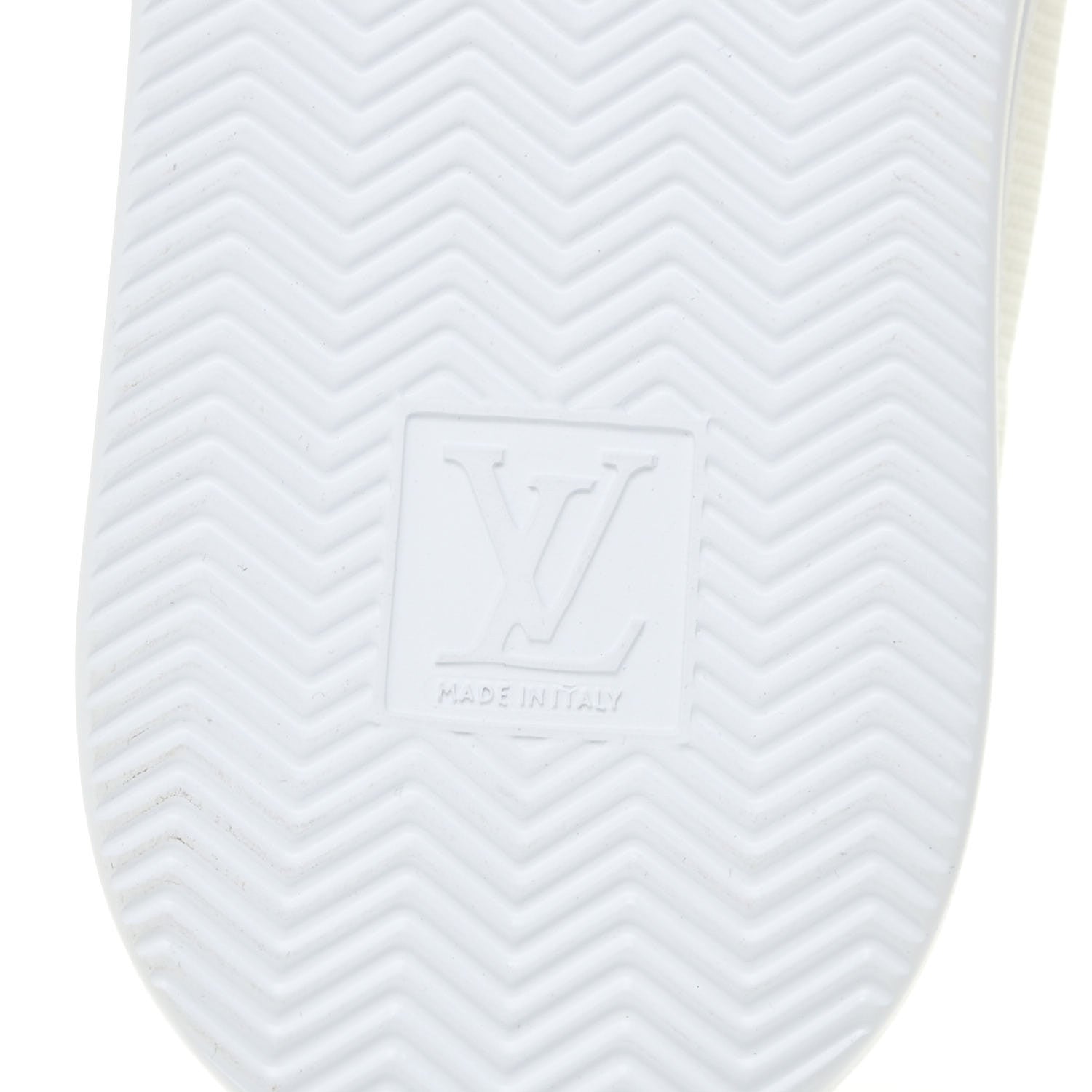 Louis Vuitton Calfskin Mongram Beverly Hills Sneakers 7.5 White Blue 9 of 12