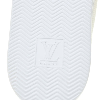 Louis Vuitton Calfskin Mongram Beverly Hills Sneakers 7.5 White Blue 9 of 12