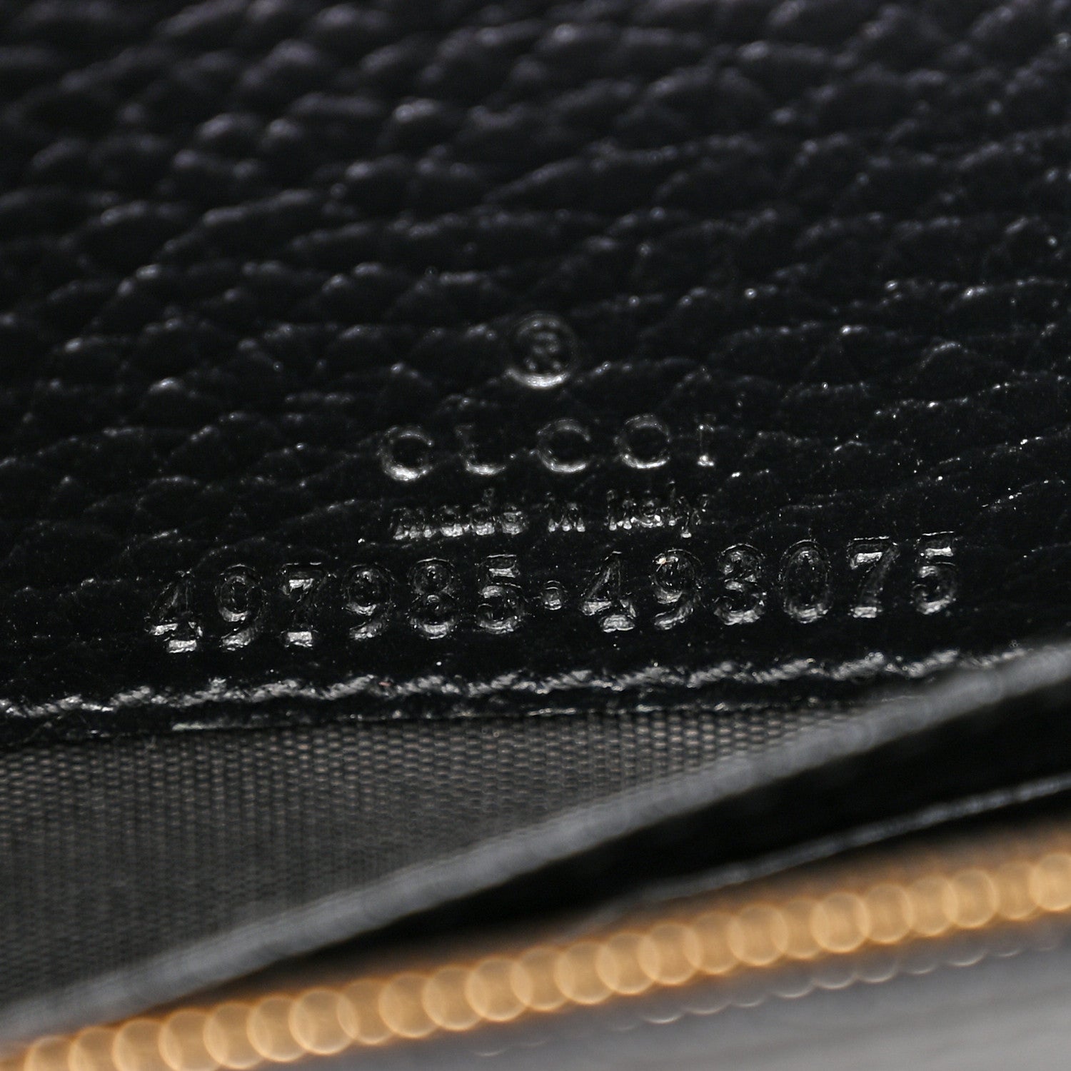 Gucci Calfskin Mini GG Marmont Chain Wallet Black 7 of 12