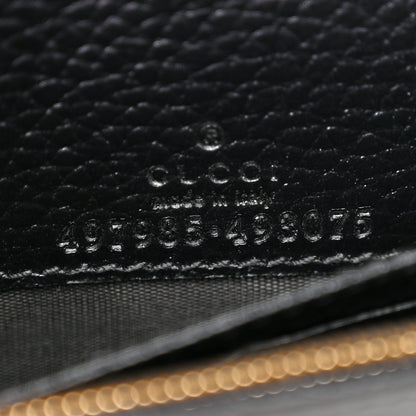 Gucci Calfskin Mini GG Marmont Chain Wallet Black 7 of 12