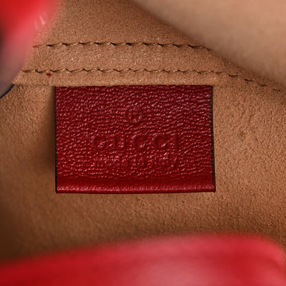 Gucci New Sakai Calfskin Lux Medium Dahlia Tote New Cherry Red 8 of 12