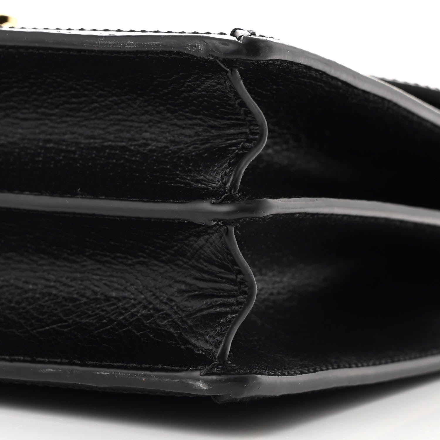 Gucci Textured Dollar Calfskin Web Small Ophidia Padlock Top Handle Bag Black 11 of 11