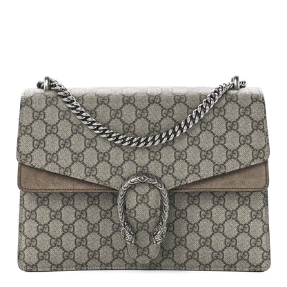 Gucci GG Supreme Monogram Medium Dionysus Shoulder Bag Taupe 1 of 11