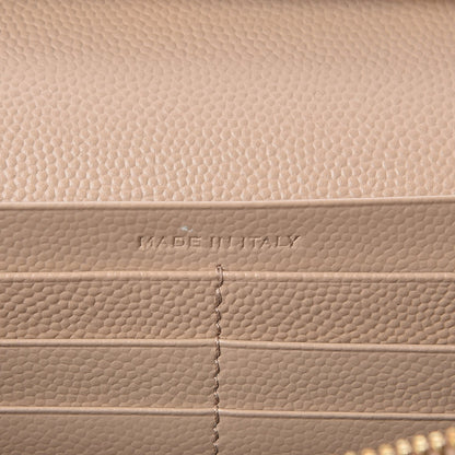 Saint Laurent Grain De Poudre Monogram Chain Wallet Dark Beige 6 of 8