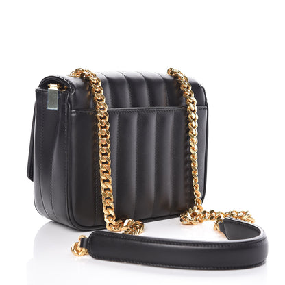 Saint Laurent Lambskin Matelasse Monogram Small Vicky Chain Bag Black 3 of 9