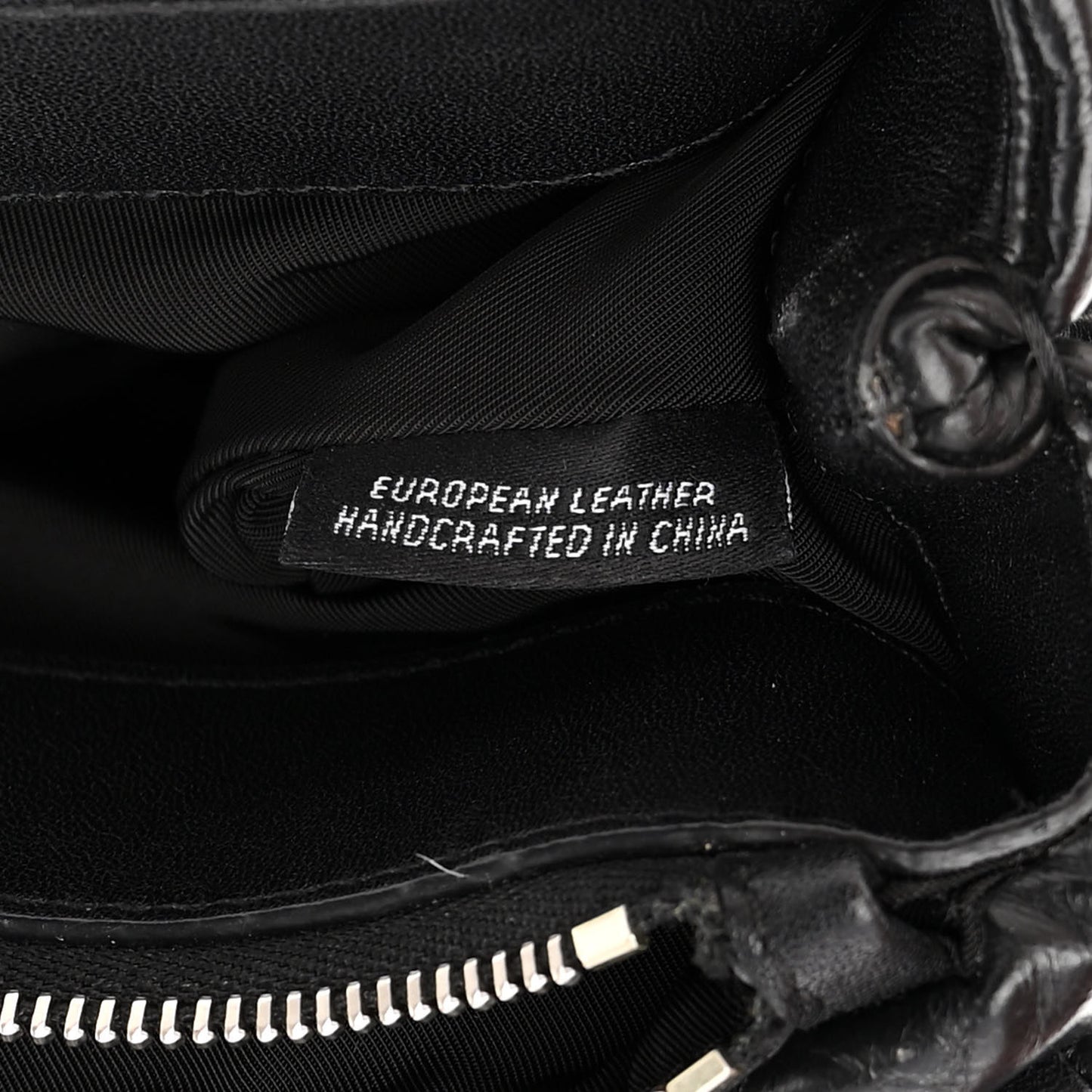 Calfskin Quilted Halo Crossbody Bag Black