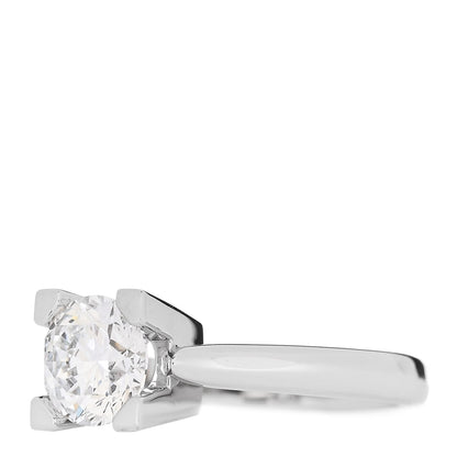 Harry Winston Platinum Diamond 1.12ct HW Logo Engagement Ring 46 3.75 3 of 7