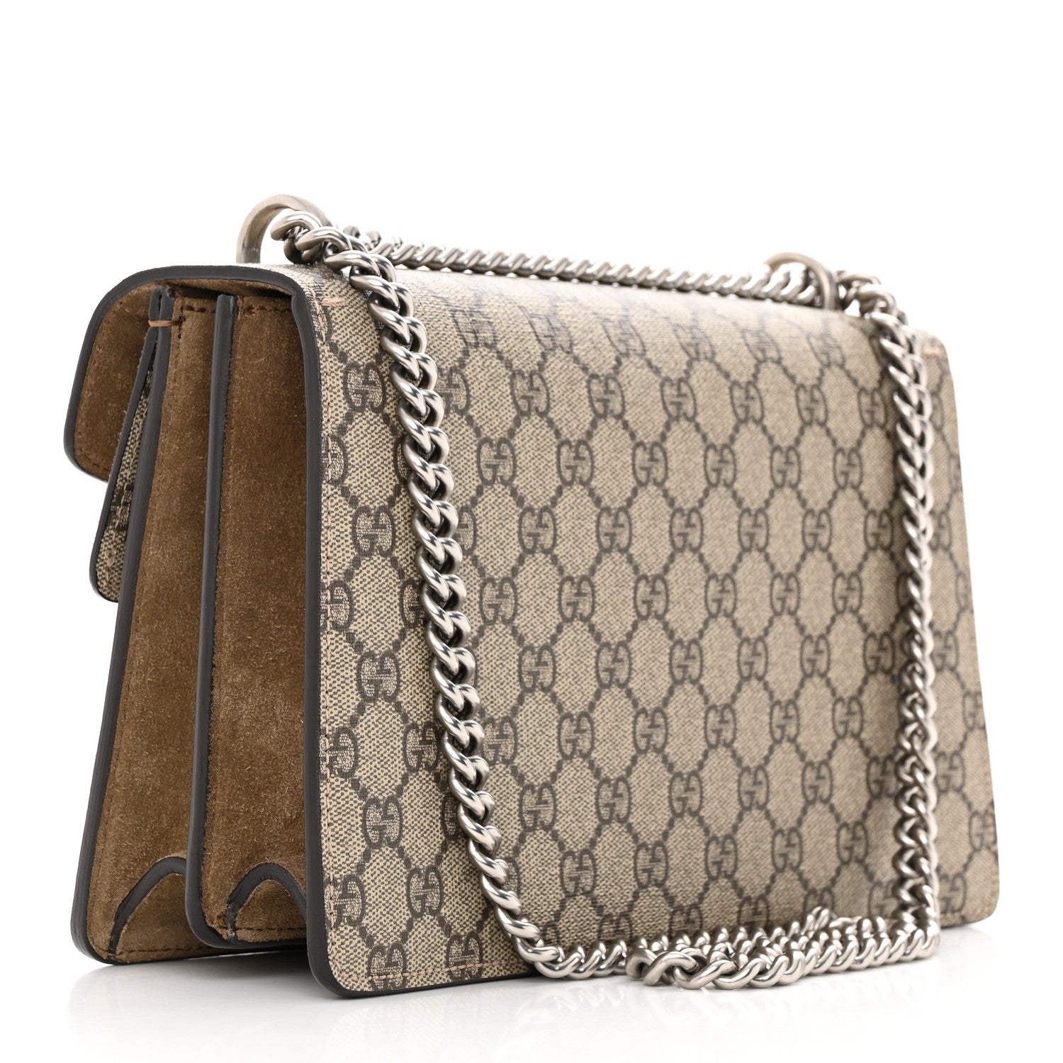Gucci GG Supreme Monogram Small Dionysus Shoulder Bag Taupe 3 of 16