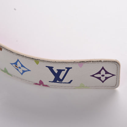 Louis Vuitton Monogram Multicolor Trunks and Bags Belt 90 36 White 7 of 9