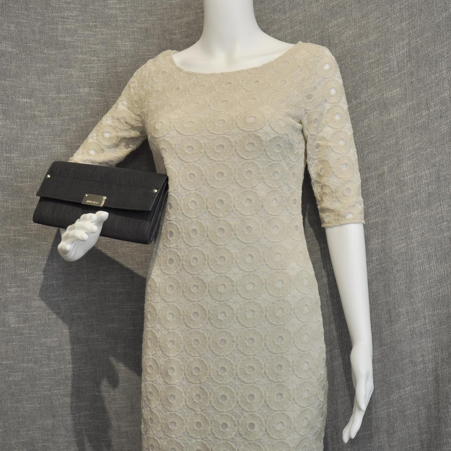 Leather Reese Clutch Black