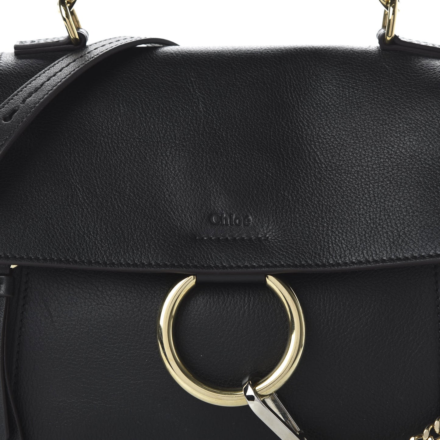 Calfskin Small Faye Day Shoulder Bag Black
