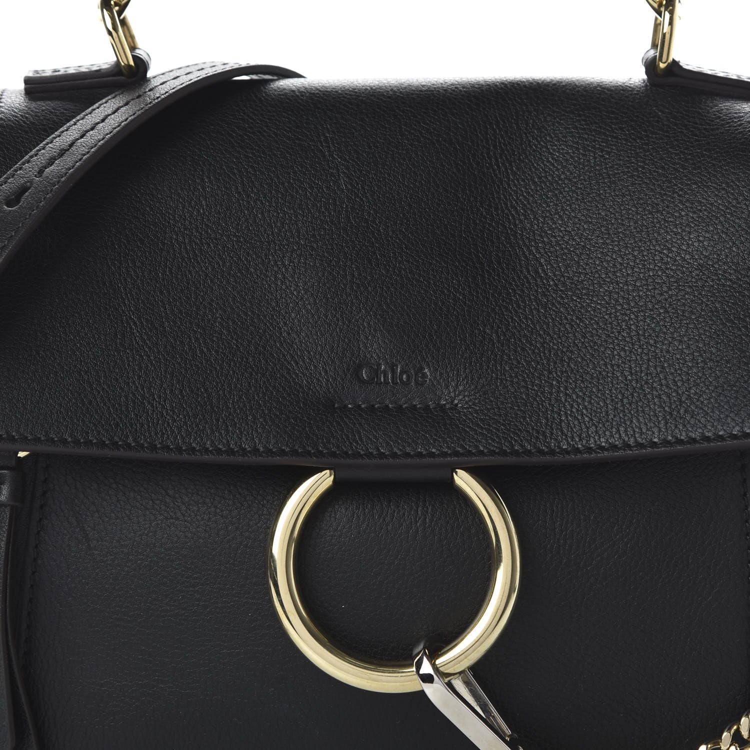 Chloe Calfskin Small Faye Day Shoulder Bag Black 10 of 10
